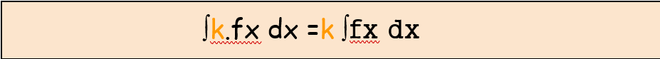 constant rule of integral